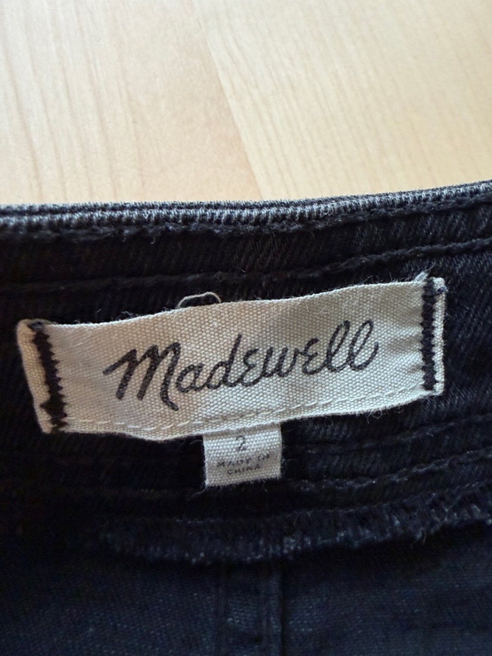 Madewell Denim Black Snap-Front Mini Skirt - Picture 5 of 5